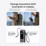 Anker Laptop Power Bank 25K mAh 165W, Built-In and Retractable Cables with Smart Display (A1695) - Image 5